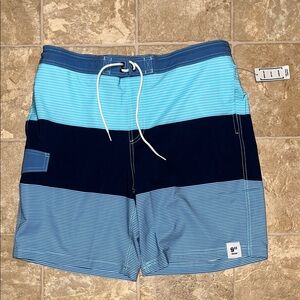 NWT George Men's Blue and Navy Board Shorts